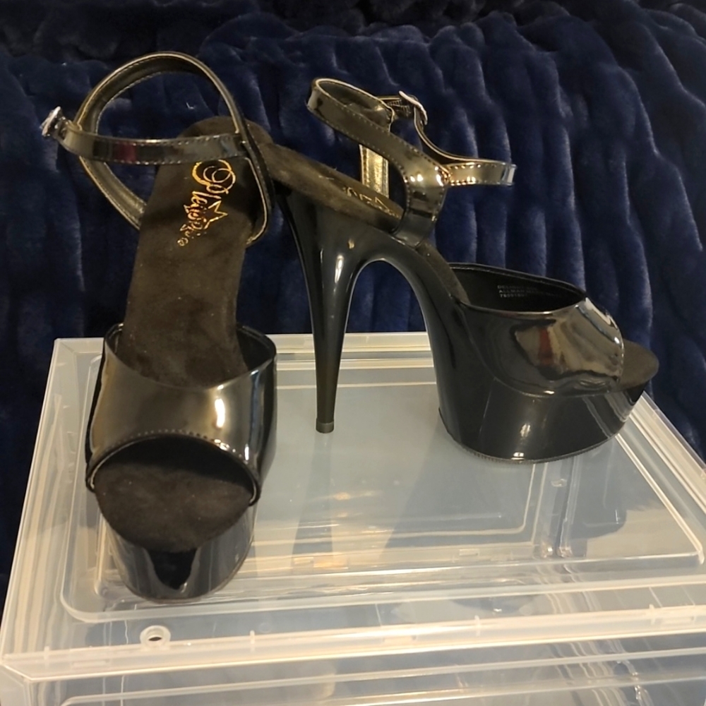Black Pleaser Heels